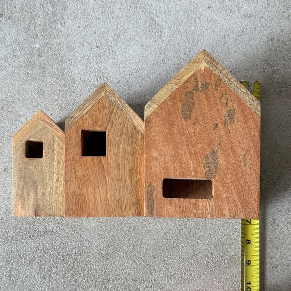 Hearth & Hand Wooden House Decor Set - Natural Brown - Picture 5 of 6